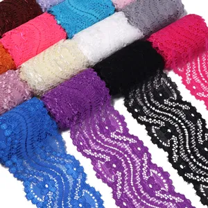 Bunte spitzenbesatz stoffband rollen für diy haaraccessoires basteln und nähen decor