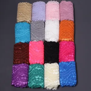 Bunte Polyester Spitzenband Rollen für DIY Handwerk Nähen Kleidung Hochzeitskleid.