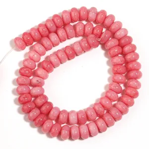 Perles abaque en verre craquelé rose dégradé DIY bijoux faits à la main accessoires