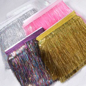Tenda di frange metalliche scintillanti colorate per decorazione di feste e carnevale