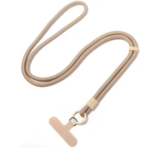Cordino per cellulare regolabile tracolla intrecciata laccetto smartphone colore kaki
