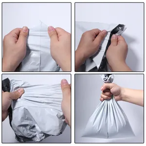 Verstärkte Versandtaschen-Detailansicht mit hoher Elastizität und starker Versiegelung.