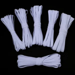 Banda elastica tejida plana cordon estirable para coser cinturas de pantalones y faldas