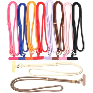 Cordino per Telefono Intrecciato Regolabile Tracolla da Collo in Nylon Intrecciato a Mano Catena per Cellulare Anti-smarrimento Con Toppa per Donna Uomo Outdoor