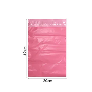 Rosa verdickte Versandtasche 30x20cm wasserdichte selbstklebende Beutel fuer Kleiderverpackung.