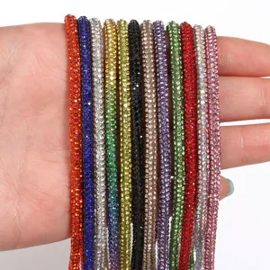 Cordons ronds en strass colorés pour sweats à capuche, lacets et accessoires de bricolage.