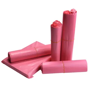 Rosa verstärkte Versandtaschen, wasserdichte Kunststoff Verpackungsbeutel für sicheren Versand.