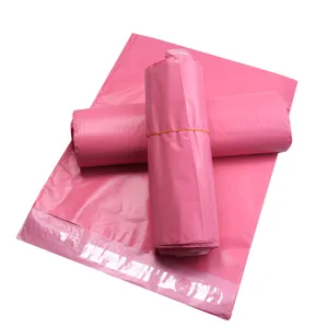 Rosa dicke Versandtaschen Wasserdichte Selbstklebende Plastiktüten für Kleidung Logistik