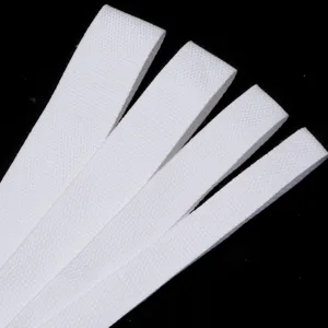White canvas webbing straps for DIY bags luggage clothing accessories durable strong