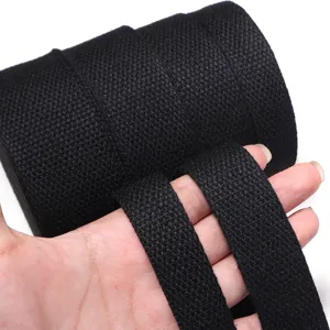 Thickened polyester cotton webbing strap detail for canvas bags, luggage, and garment accessories.