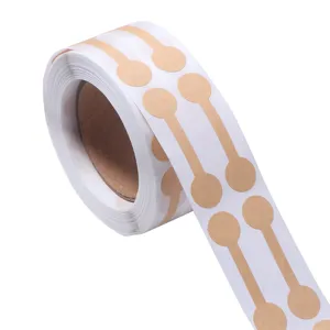 Roll of kraft paper price tags and stickers, perfect for jewelry, crafts, and journaling use.