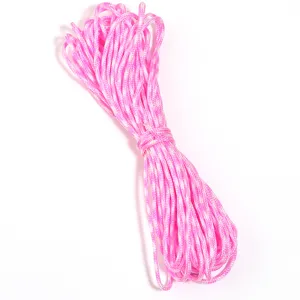 Corde en polyester camouflage rose, détail pour travaux manuels DIY et lanières de sacs.