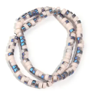 Colorful electroplated wheel spacer beads DIY handmade jewelry accessory loose bead strand