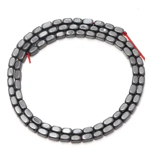 Vakuumbeschichtete Hämatit Quadrat Perlen für DIY Armbänder und Halsketten Schmuck Zubehör.