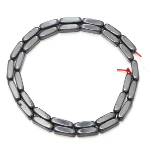 Haematit rechteckige Saeulen Perlen lose Perlen fuer DIY handgemachte Armband Schmuckherstellung
