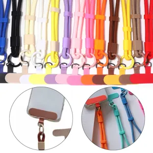 Verstelbare Polyester Telefoon Lanyard Anti-Verlies Polsband Duurzaam Telefoon Hangkoord Met Verbindingspatch Voor Mobiele Telefoon