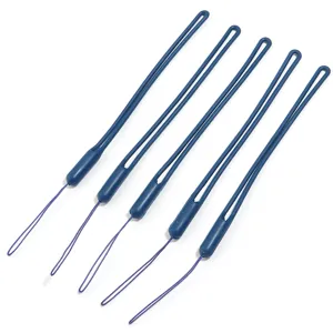 Cordoncino corto regolabile anti-smarrimento per telefono dettaglio, cinghia blu set