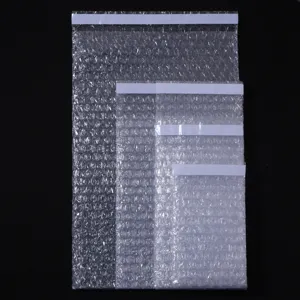 Buste imbottite autoadesive trasparenti sacchetti di spedizione ammortizzanti dettaglio