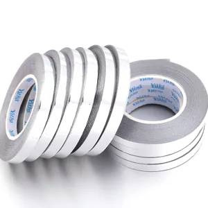 Silver metallic craft tape rolls adhesive decorative tape for gift wrapping and party DIY.