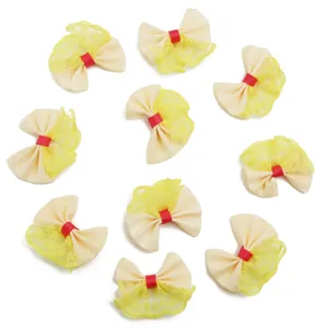 Nœuds en ruban gros-grain et dentelle DIY pour pinces à cheveux et vêtements pour animaux.