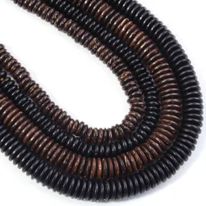 Natuurlijke kokosnoot afstandskralen losse abacus kralen DIY armband sieraden maken benodigdheden