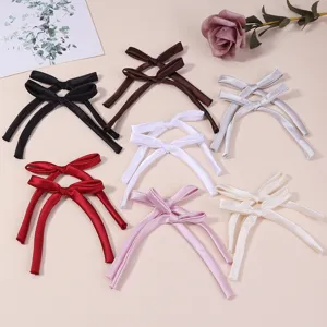 Ballet style handmade ribbon bow DIY clothing accessories sweet hair clip gift box decoration