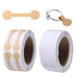 Jewelry price adhesive paper labels high viscosity non-marking sticker rolls for rings