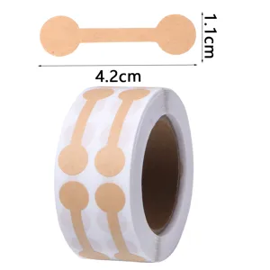 Self-Adhesive Jewelry Price Tags Roll Dumbbell Shape Paper Labels for Shop Retail and Craft