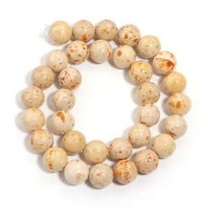 Perline tonde in pietra naturale dettaglio, accessori per gioielleria fai da te ingrosso.