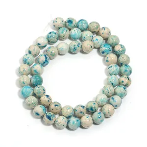 Perle sciolte tonde in pietra naturale per creazione di gioielli bracciali collane fai da te