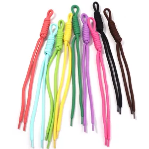 Handmade colorful braided nylon lanyard phone charm keychain strap decorative cord for bags and pants