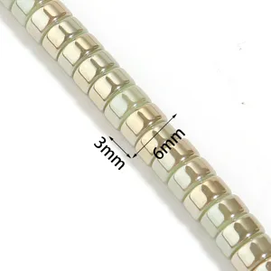 Electroplated glass spacer beads 3mm 6mm DIY jewelry making accessories bracelet necklace