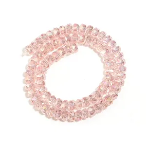 Faceted crystal rondelle beads for DIY jewelry making and sparkling craft details.