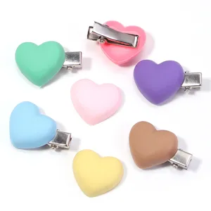 Kleurige hart haarspelden schattige DIY accessoires pastel haarklemmen voor meisjes