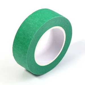 Rouleau de ruban de masquage vert pour peinture artistique, emballage et protection de peinture.