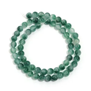 Perle sfuse di calcedonio verde naturale per creazione gioielli fai da te bracciale