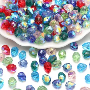Gefaseerde glas aardbei kristal kralen voor DIY handgemaakte armband ketting sieraden accessoires