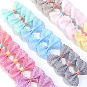 Lazo de tela gingham horquilla DIY y accesorio de ropa para manualidades de princesa