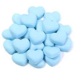 Lichtblauwe hart siliconen PVC bedels voor DIY haarspelden telefoonhoesjes accessoires