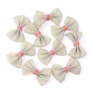 Lazo de cinta a cuadros verde y blanco accesorios DIY para ropa y manualidades.