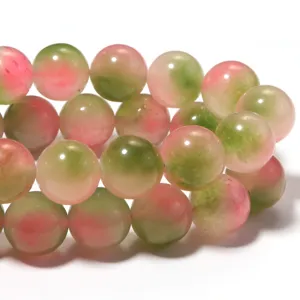 Bellissime perle di calcedonio naturale per la creazione di braccialetti e gioielli DIY.