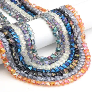 Galvanisierte Glas Schmetterling Perlen fuer DIY Armbänder Halsketten Schmuckherstellung