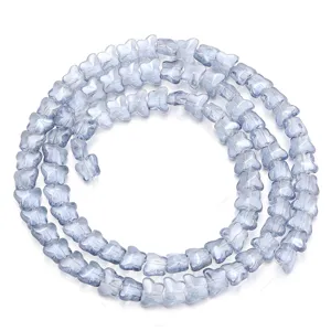 Galvanisierte Glas Schmetterling Perlen für DIY Armband Halskette Schmuck Zubehör