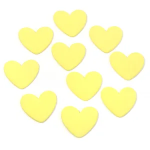 Yellow heart resin charms flatback DIY cabochons for phone case hair clip crafting accessories
