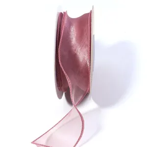 Effen organzalint voor cadeauverpakking, bloemboeketten en DIY-ambachtelijke strikken.