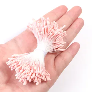 DIY künstliche Blumen Stempel zweifarbige Streichholz Kopf Staubfäden für Handwerk
