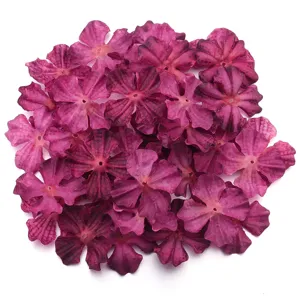 Artificial fabric flower petals for DIY crafts, handmade hair clips, and clothing accessories.
