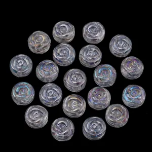 Galvanisierte Glas Rose Perlen, wunderschön für DIY Armbänder, Halsketten und Ohrringe.