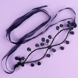 Gotische Schedel Kralen Masker Halloween Feest Kostuum Mooie Decoratieve Accessoire
