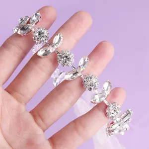 Rhinestone crystal hair band bridal wedding tiara sparkling crystal hair accessory for women